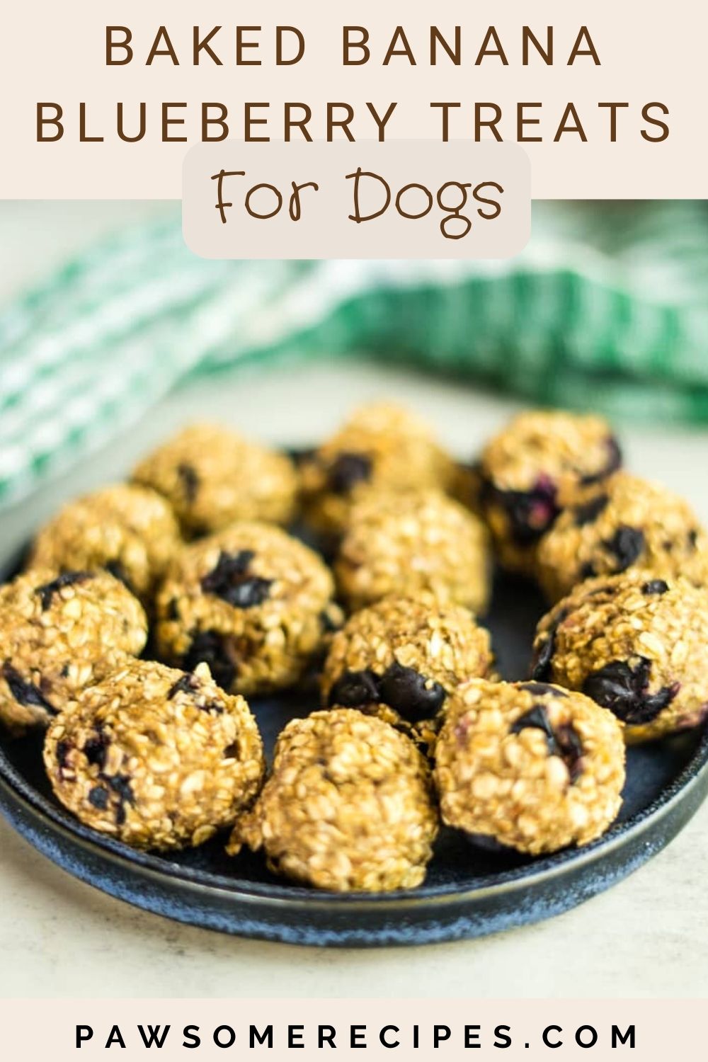 Image showcasing Baked Blueberry Treats for Dogs