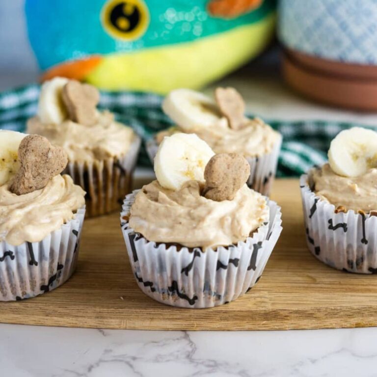 Peanut butter banana cupcakes.