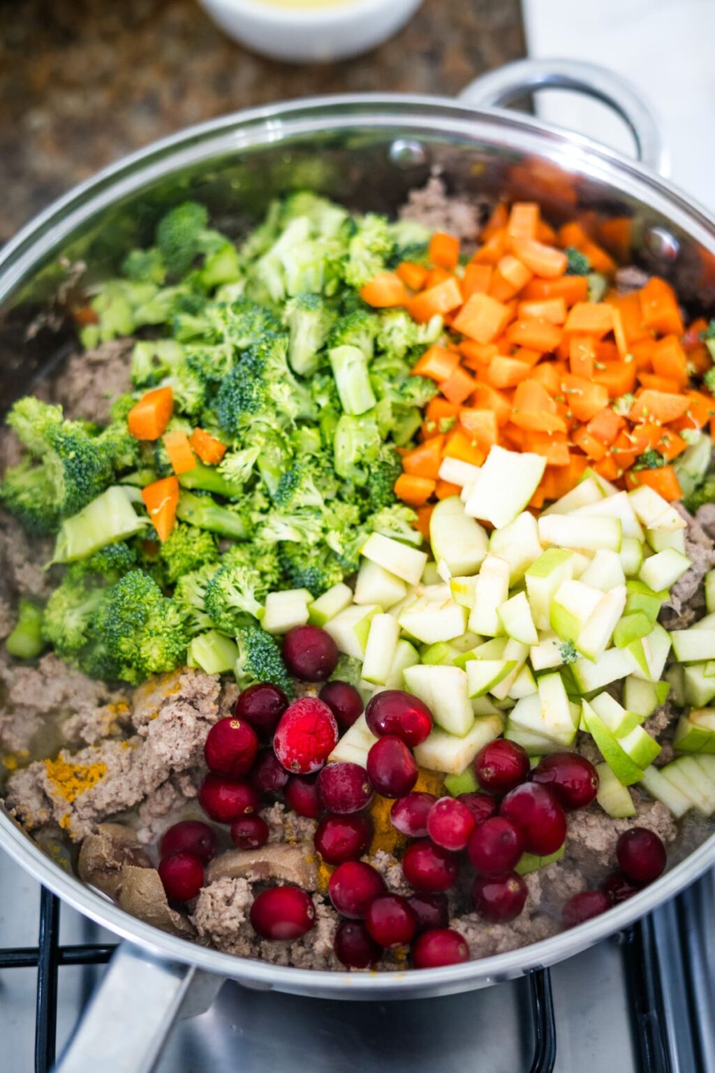 Picture of Homemade Turkey Dog Food with Veggies